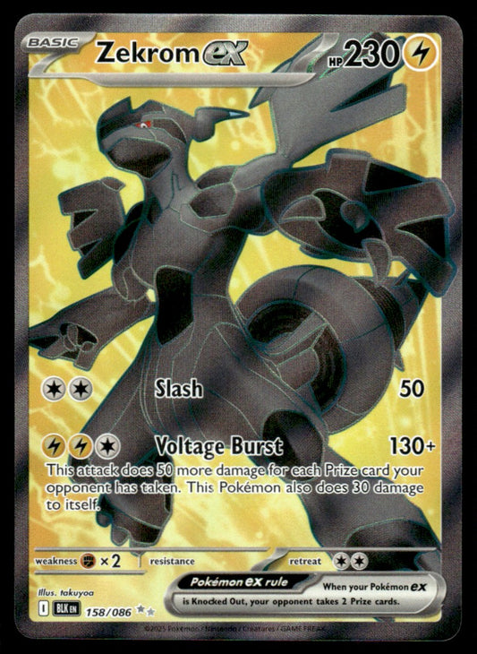 Zekrom ex 158/086 - Black Bolt - Scarlet & Violet