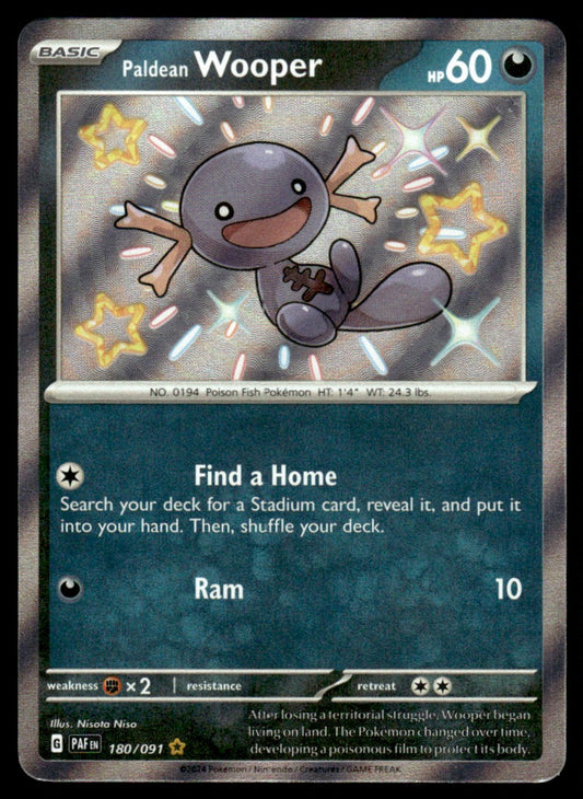 Paldean Wooper 180/091 - Paldean Fates - Scarlet & Violet