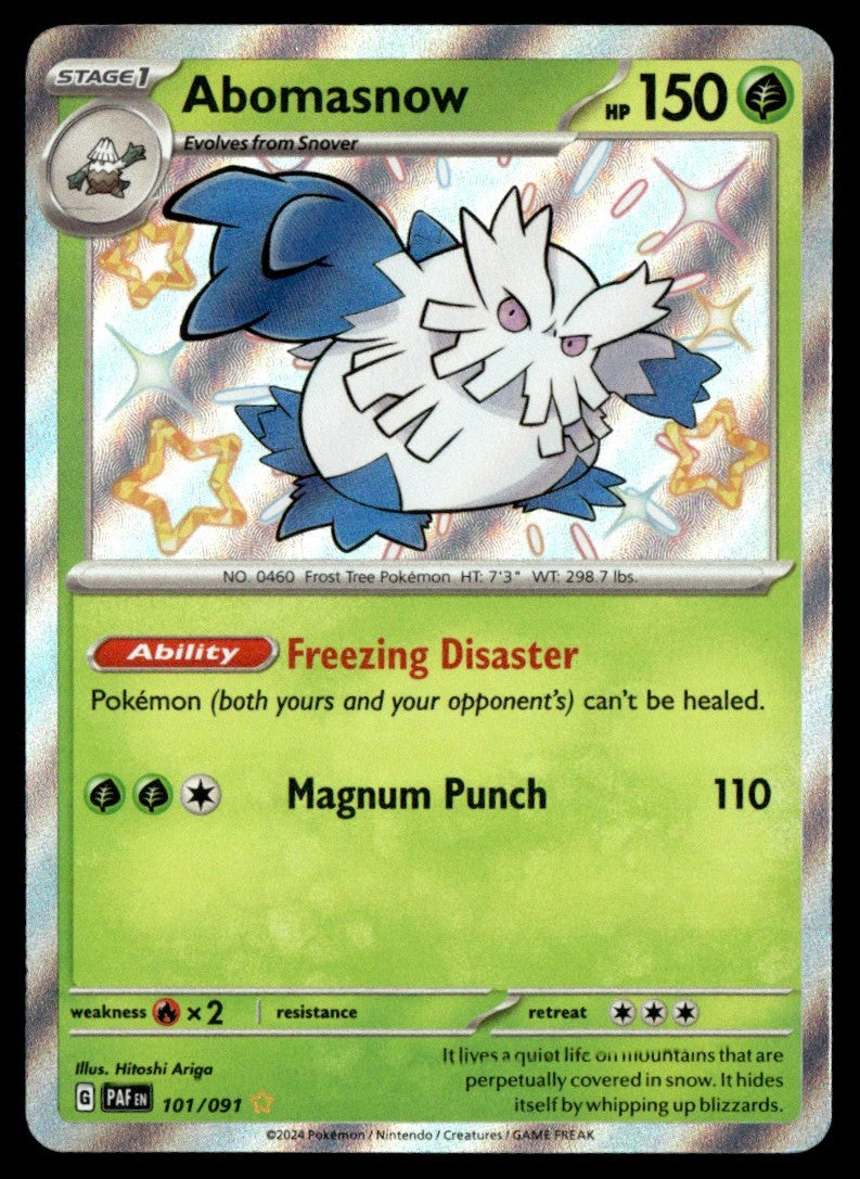 Abomasnow 101/091 - Paldean Fates - Scarlet & Violet