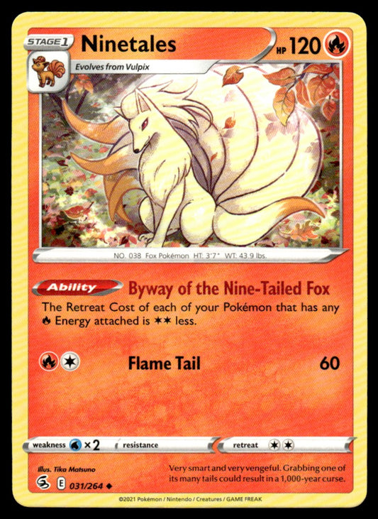 Ninetales 031/264 Uncomon - Fusion Strike - Sword & Shield