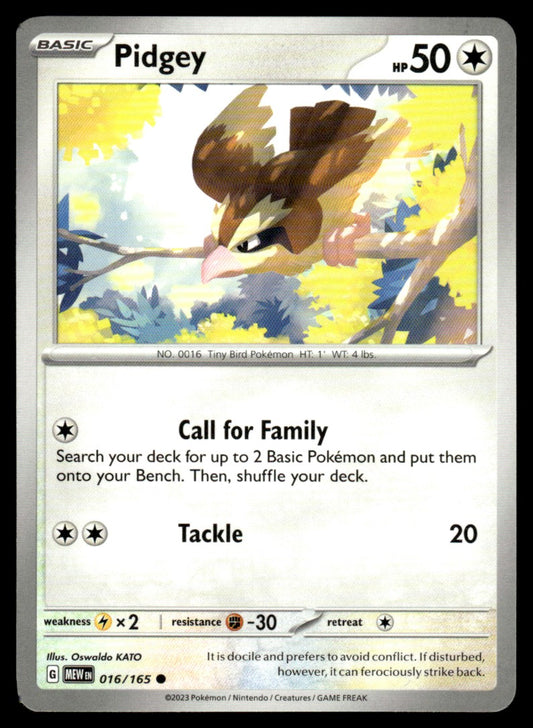 Pidgey 016/165 Comun - Scarlet & Violet - 151 - Scarlet & Violet