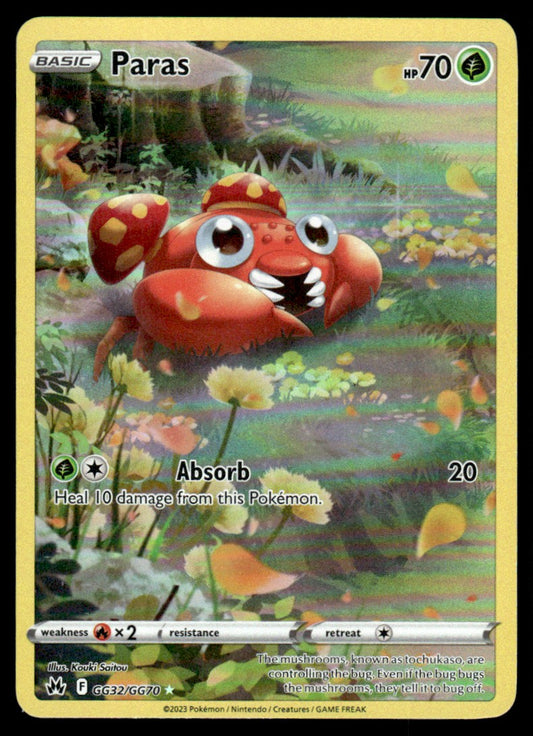 Paras GG32/GG70 - Crown Zenith - Galarian Gallery - Sword & Shield