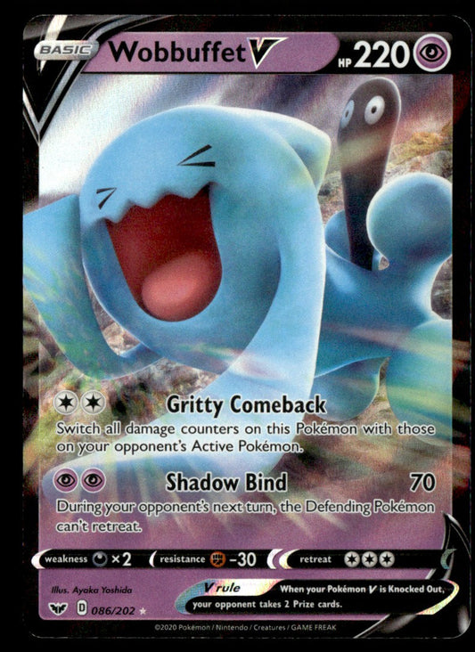 Wobbuffet V 086/202 - Sword & Shield Base Set - Sword & Shield