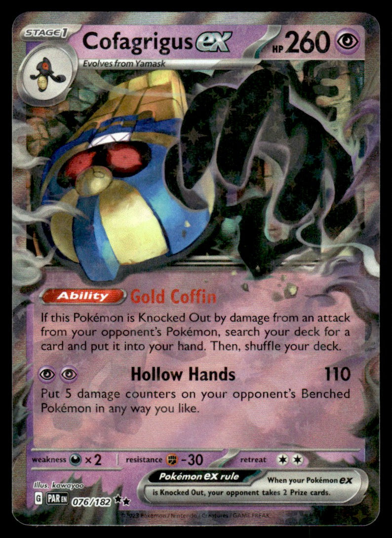 Cofagrigus ex 076/182 - Paradox Rift - Scarlet & Violet