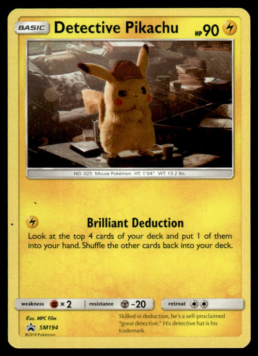 Detective Pikachu (Cosmo Holo) SM194 - Sun & Moon Promos