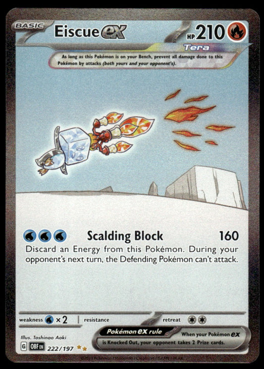 Eiscue ex 222/197 - Obsidian Flames - Scarlet & Violet