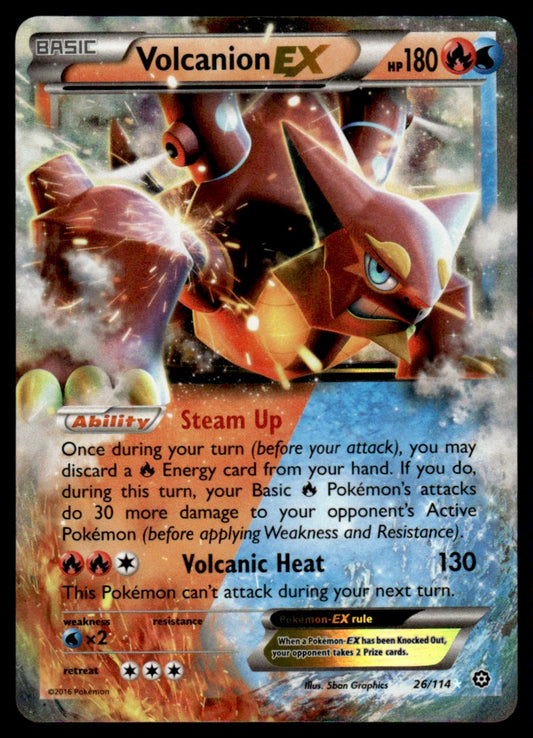 Volcanion-EX - NM - 26 - Steam Siege