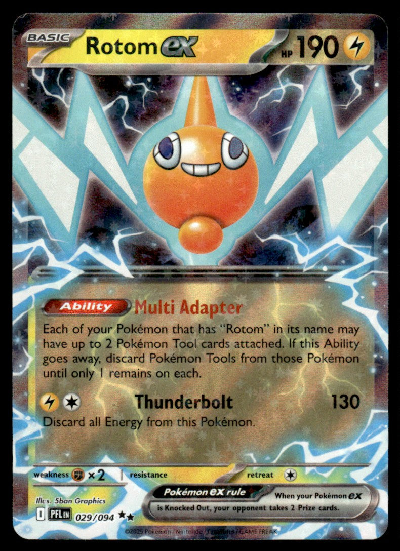 Rotom ex 029/094 - Phantasmal Flames - Mega Evolution
