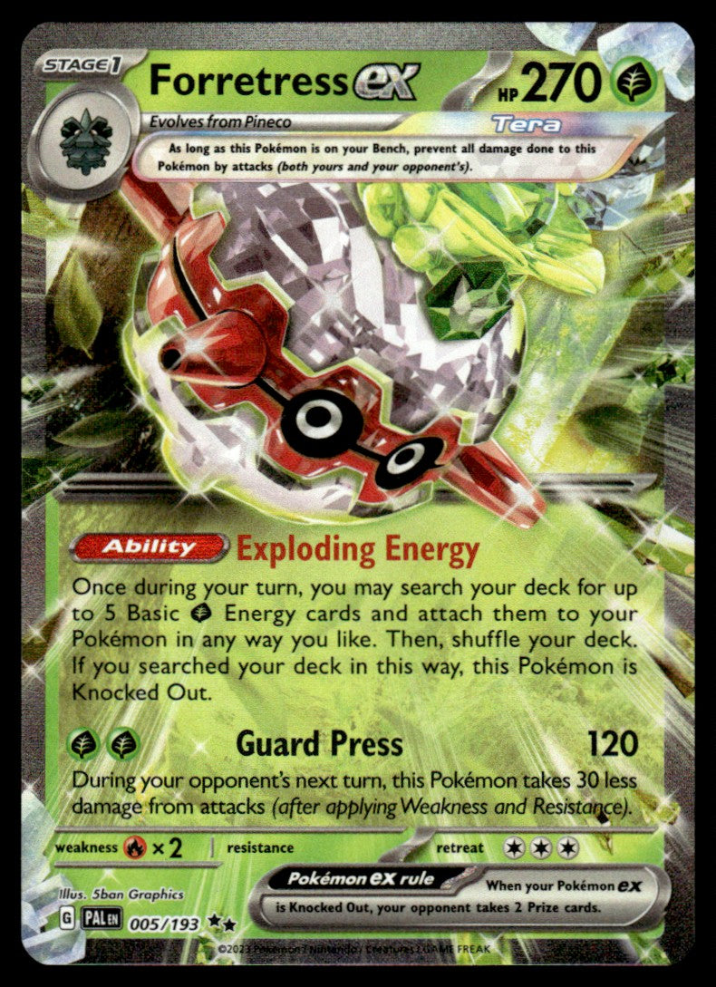 Forretress ex 005/193 - Paldea Evolved - Scarlet & Violet