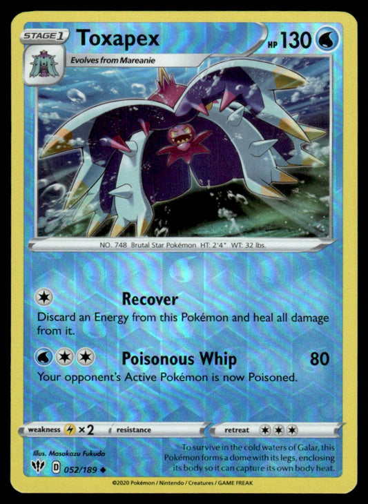 Toxapex 052/189 Reverse - Darkness Ablaze - Sword & Shield