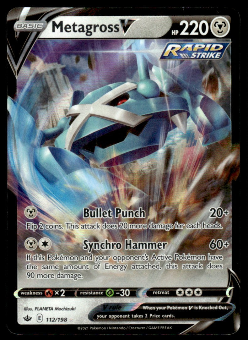Metagross V 112/198 - Chilling Reign - Sword & Shield