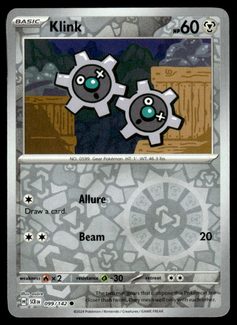 Klink 099/142 Reverse - Stellar Crown - Scarlet & Violet