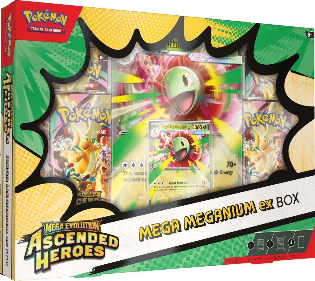 Combo - Ascended Heroes - Mega ex Box (Trio) + Perfect Order ETB - Ingles