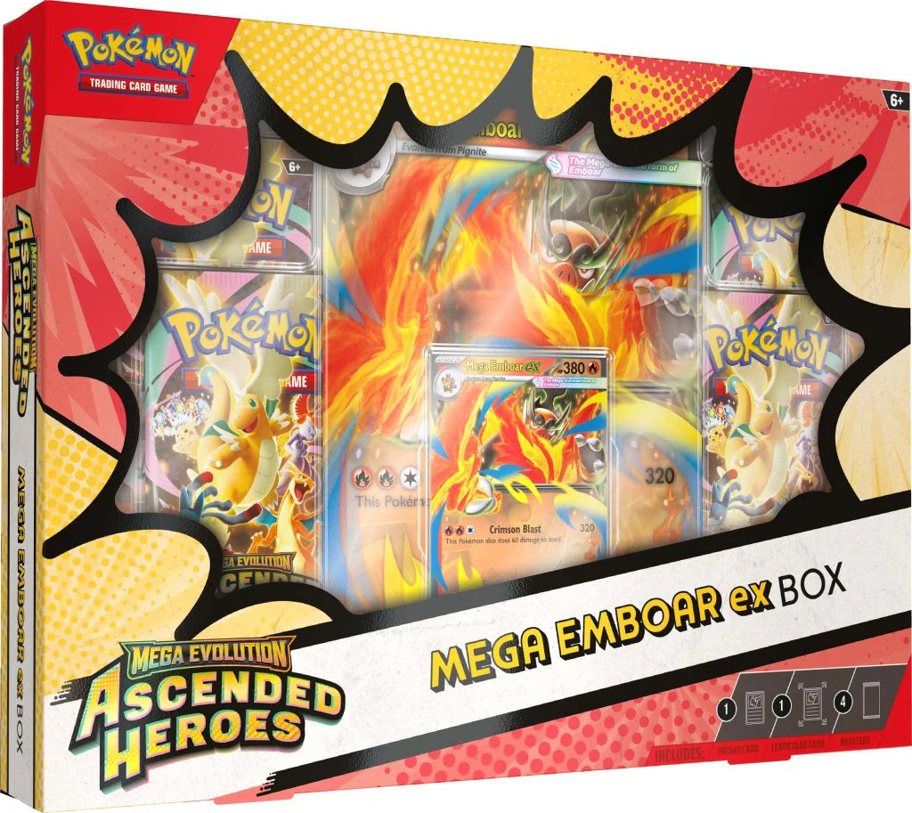 Combo - Ascended Heroes - Mega ex Box (Trio) + Perfect Order ETB - Ingles